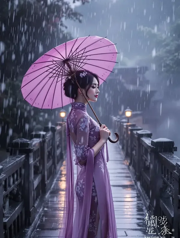 悟空短剧无广告平台 雨中纸伞 悟空短剧无广告平台《雨中纸伞》封面海报