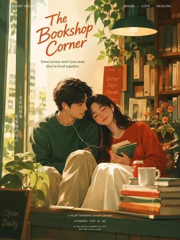 悟空短剧无广告平台 老巷书店 悟空短剧无广告平台《老巷书店》封面海报